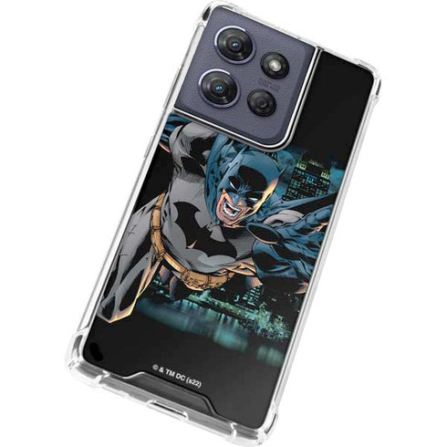 DC Comics Batman All Star Batman & Robin, The Boy Wonder Action Pose Art BY Jim Lee Moto G Play 5G (2025) Clear Case