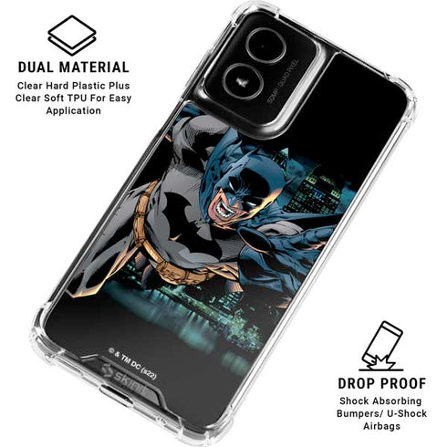 DC Comics Batman All Star Batman & Robin, The Boy Wonder Action Pose Art BY Jim Lee Moto G Power 5G (2024) Clear Case