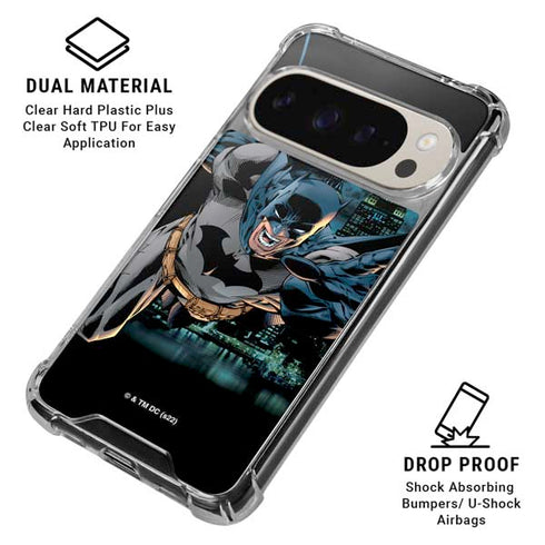 DC Comics Batman All Star Batman & Robin, The Boy Wonder Action Pose Art BY Jim Lee Pixel 9/9 Pro Clear Case