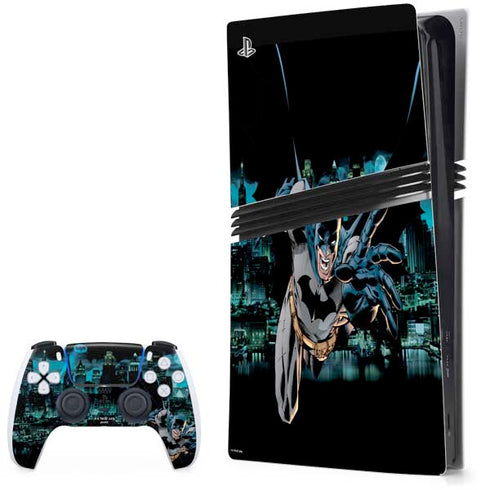 DC Comics Batman All Star Batman & Robin, The Boy Wonder Action Pose Art BY Jim Lee PS5 Pro Bundle Skin