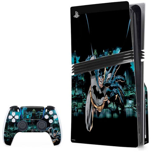 DC Comics Batman All Star Batman & Robin, The Boy Wonder Action Pose Art BY Jim Lee PS5 Pro Disk Bundle Skin