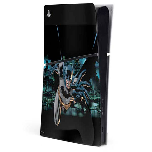 DC Comics Batman All Star Batman & Robin, The Boy Wonder Action Pose Art BY Jim Lee PS5 Slim Digital Edition Console Skin