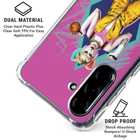 DC Comics Fierce Harley Quinn Galaxy A36 5G Clear Case