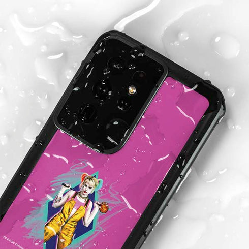 DC Comics Fierce Harley Quinn Galaxy S24 Ultra Waterproof Case