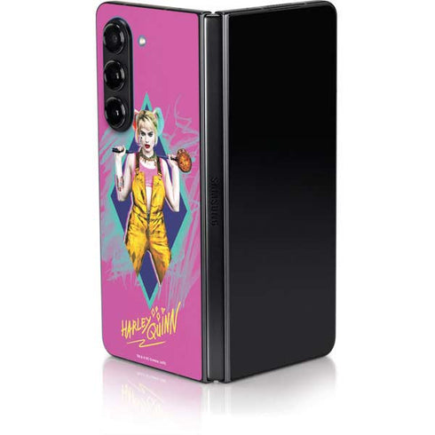 DC Comics Fierce Harley Quinn Galaxy Z Fold5 5G Skin