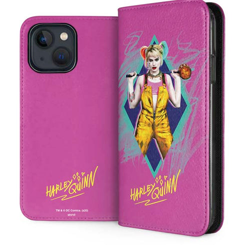 DC Comics Fierce Harley Quinn iPhone 15 Plus Folio Case