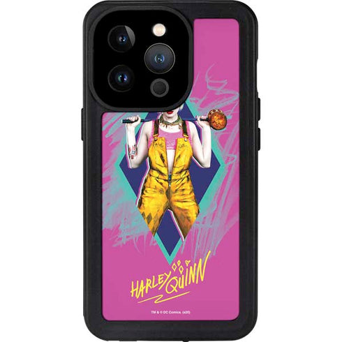 DC Comics Fierce Harley Quinn iPhone 15 Pro Waterproof Case