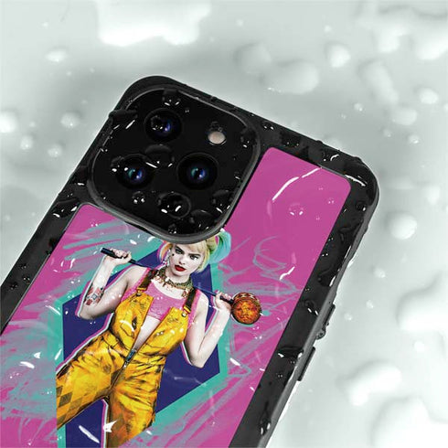 DC Comics Fierce Harley Quinn iPhone 15 Pro Waterproof Case