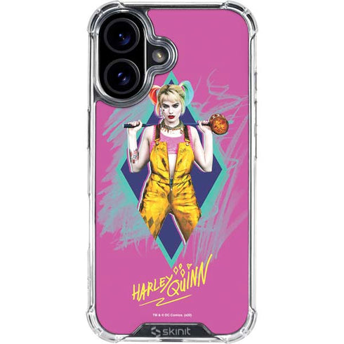 DC Comics Fierce Harley Quinn iPhone 16 Plus Clear Case