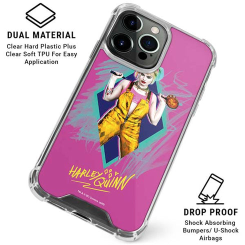 DC Comics Fierce Harley Quinn iPhone 16 Pro Clear Case