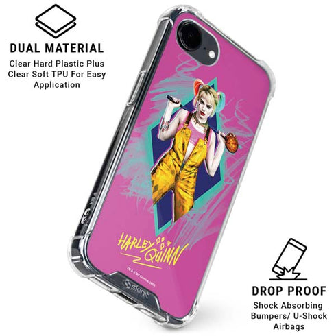 DC Comics Fierce Harley Quinn iPhone 16e Clear Case