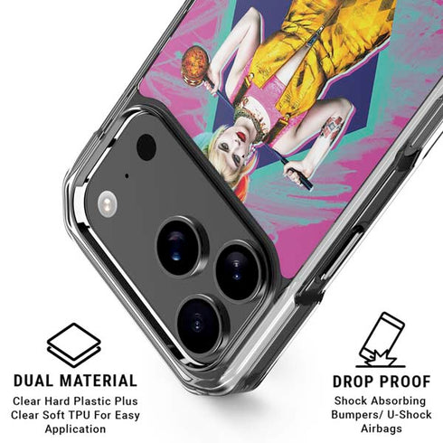 DC Comics Fierce Harley Quinn iPhone 18 Pro Clear Case