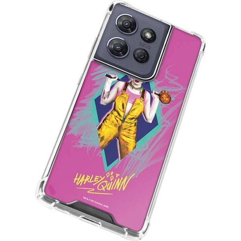 DC Comics Fierce Harley Quinn Moto G 5G (2025) Clear Case