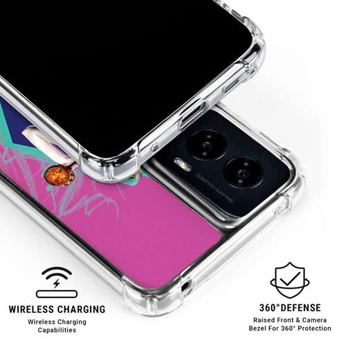 DC Comics Fierce Harley Quinn Moto G Power 5G (2024) Clear Case