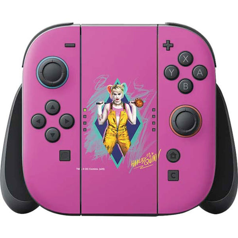 DC Comics Fierce Harley Quinn Nintendo Switch 2 (2025) Joy-Con Controller Skin