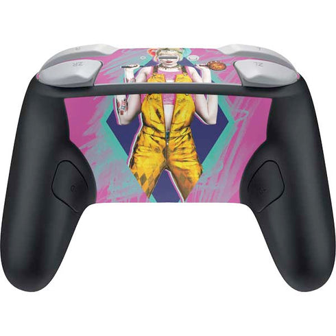 DC Comics Fierce Harley Quinn Nintendo Switch 2 (2025) Pro Controller Skin