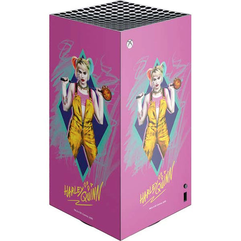DC Comics Fierce Harley Quinn XBox Series X Digital Edition Console Skin