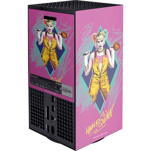 DC Comics Fierce Harley Quinn XBox Series X Digital Edition Console Skin