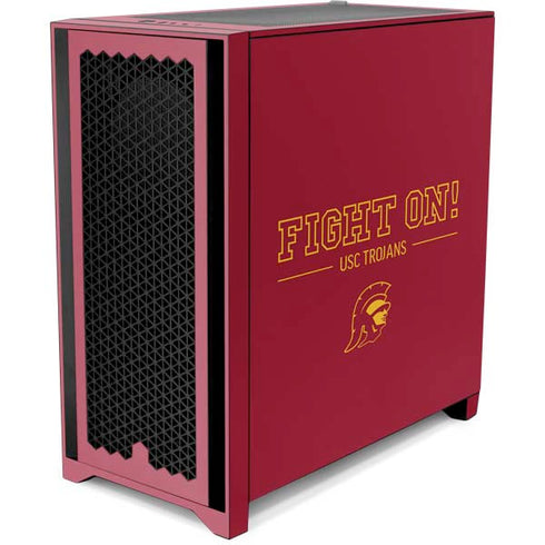 University of Southern California Fight On Corsair 4000D Tempered Glass Mid-Tower ATX Case Skin