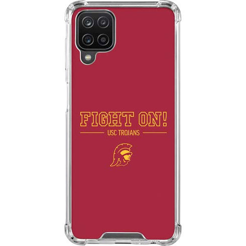 University of Southern California Fight On Galaxy A12 Clear Case
