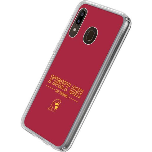 University of Southern California Fight On Galaxy A20 Clear Case