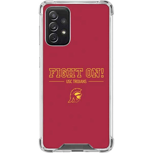 University of Southern California Fight On Galaxy A72 5G Clear Case