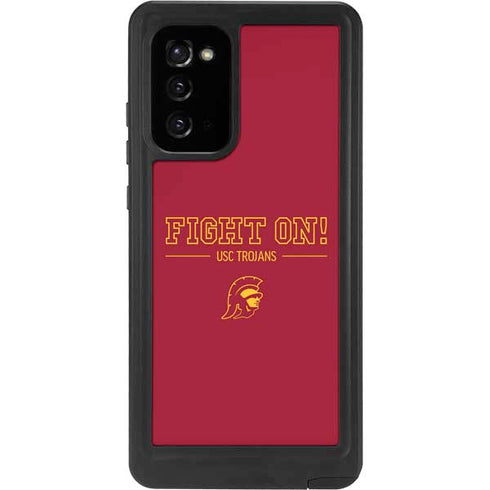 University of Southern California Fight On Galaxy Note20 5G Waterproof Case