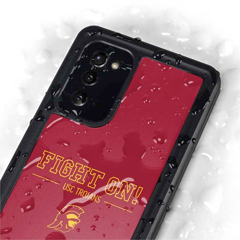 University of Southern California Fight On Galaxy Note20 5G Waterproof Case