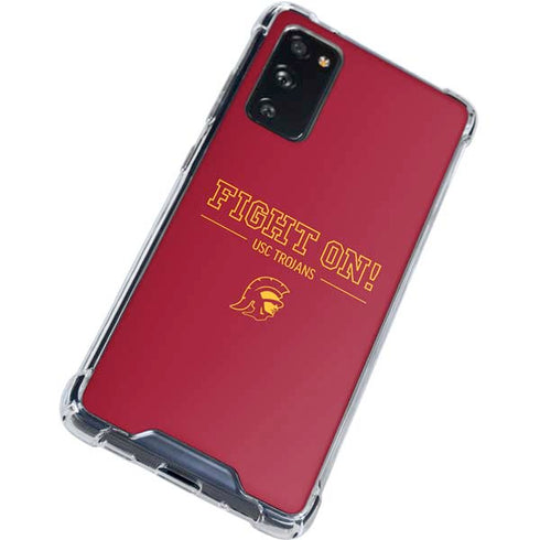 University of Southern California Fight On Galaxy S20 FE Clear Case
