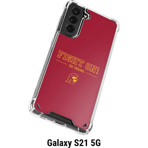 University of Southern California Fight On Galaxy S21 5G Clear Case