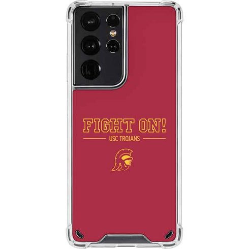 University of Southern California Fight On Galaxy S21 Ultra 5G Clear Case