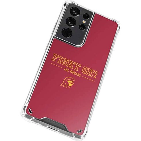 University of Southern California Fight On Galaxy S21 Ultra 5G Clear Case