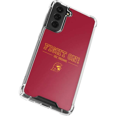 University of Southern California Fight On Galaxy S22 Plus Clear Case