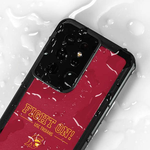 University of Southern California Fight On Galaxy S24 Ultra Waterproof Case