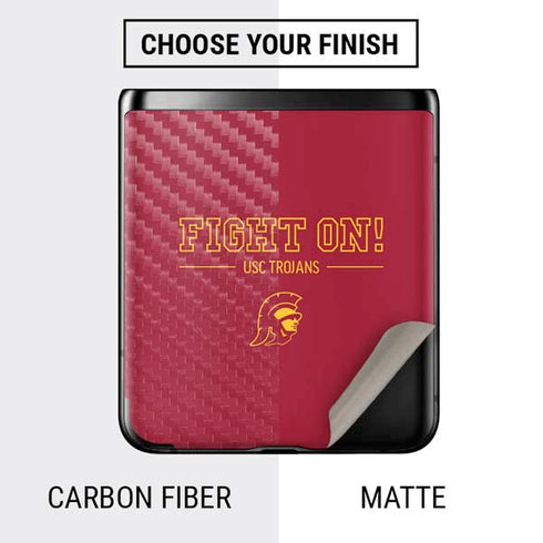 University of Southern California Fight On Galaxy Z Flip Skin