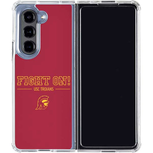 University of Southern California Fight On Galaxy Z Fold5 5G Clear Case