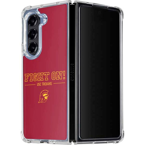 University of Southern California Fight On Galaxy Z Fold5 5G Clear Case