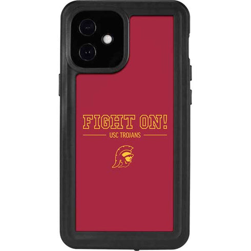 University of Southern California Fight On iPhone 12 Mini Waterproof Case