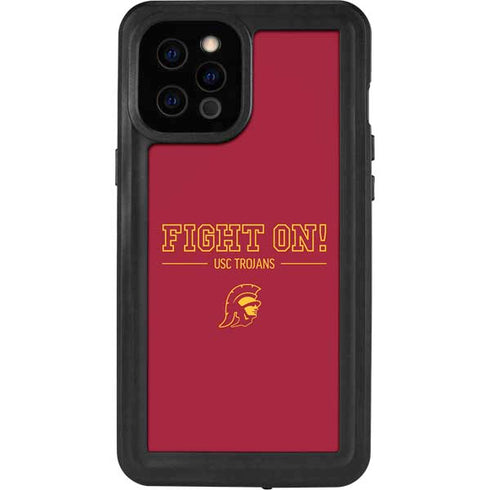 University of Southern California Fight On iPhone 12 Pro Max Waterproof Case
