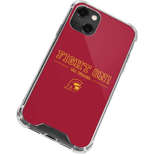 University of Southern California Fight On iPhone 13 Mini Clear Case
