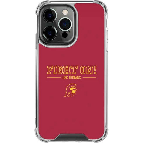 University of Southern California Fight On iPhone 14 Pro Clear Case