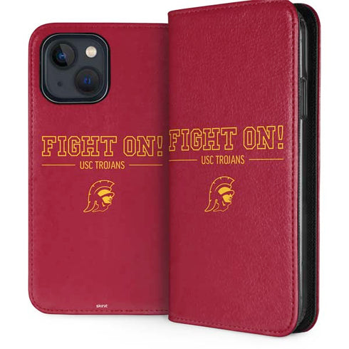 University of Southern California Fight On iPhone 15 Plus Folio Case
