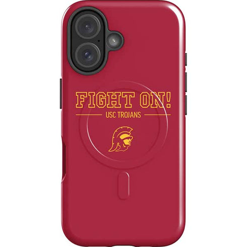 University of Southern California Fight On iPhone 16 Plus Magsafe Impact Case