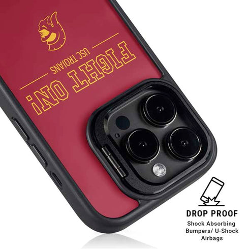 University of Southern California Fight On iPhone 16 Pro Kickstand Case