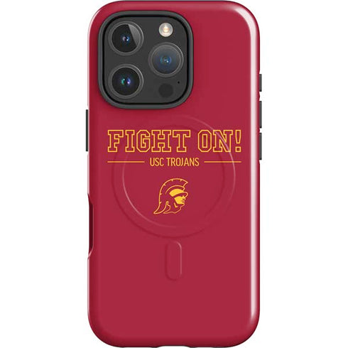 University of Southern California Fight On iPhone 16 Pro Max Magsafe Impact Case