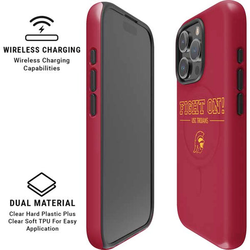 University of Southern California Fight On iPhone 16 Pro Max Magsafe Impact Case