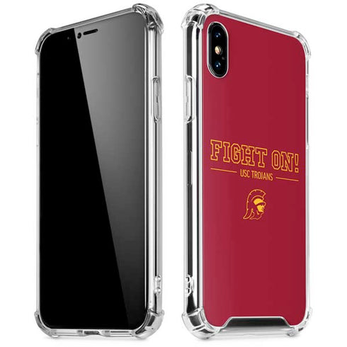 University of Southern California Fight On iPhone X/XS Clear Case