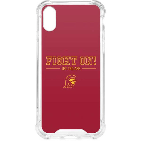 University of Southern California Fight On iPhone XS Clear Case