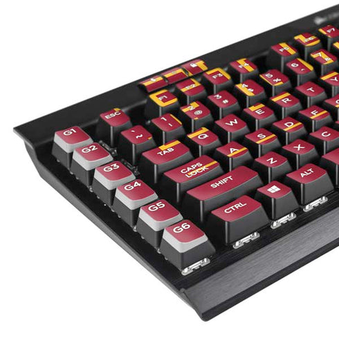 University of Southern California Fight On K95 RGB PLATINUM Mechanical Gaming Keyboard Skin