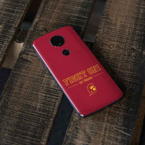 University of Southern California Fight On Moto E5 Plus Skin